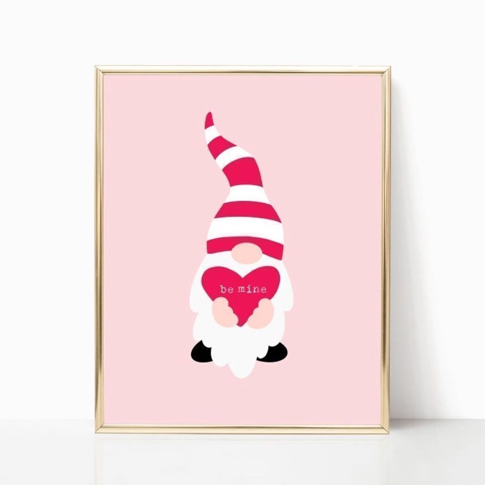 “Be Mine” Gnome Print